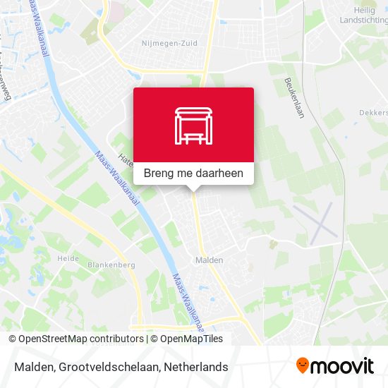 Malden, Grootveldschelaan kaart