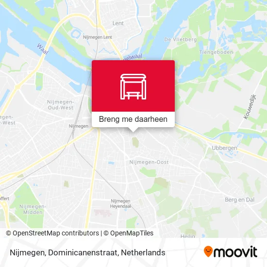 Nijmegen, Dominicanenstraat kaart