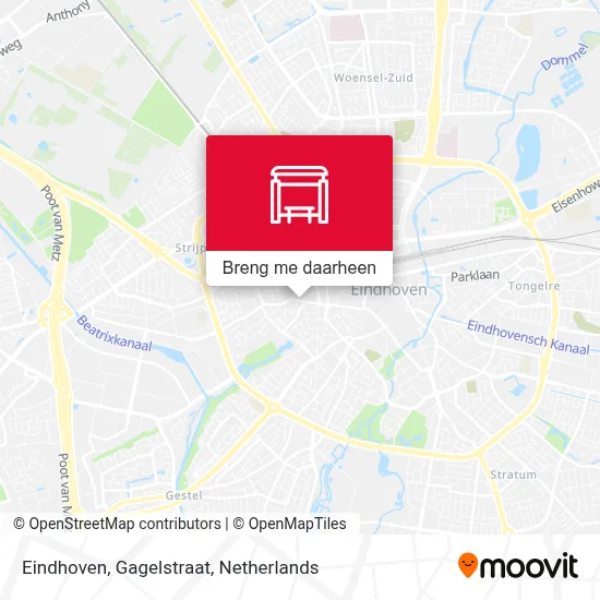 Eindhoven, Gagelstraat kaart