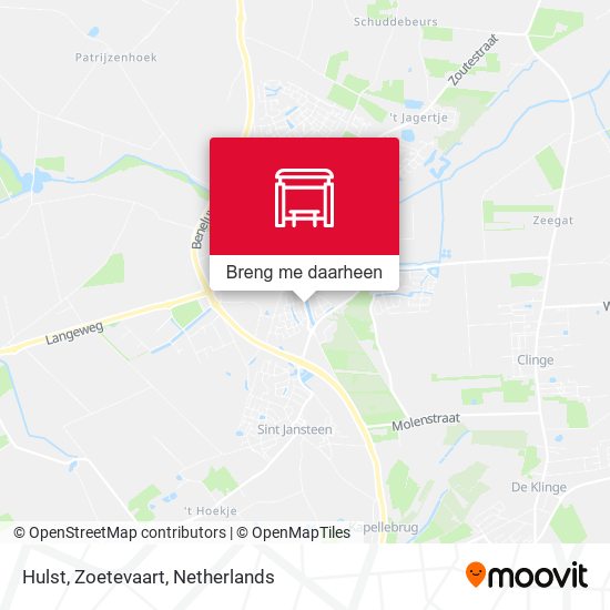 Hulst, Zoetevaart kaart