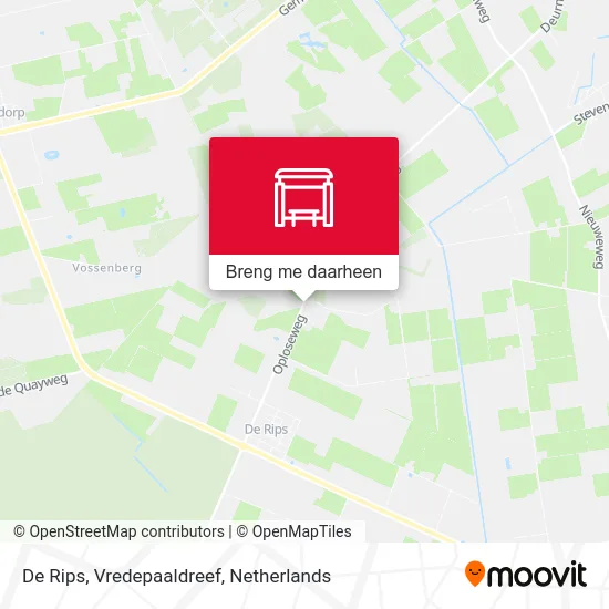 De Rips, Vredepaaldreef kaart