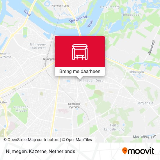 Nijmegen, Kazerne kaart