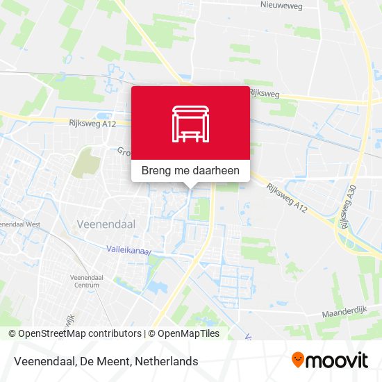 Veenendaal, De Meent kaart