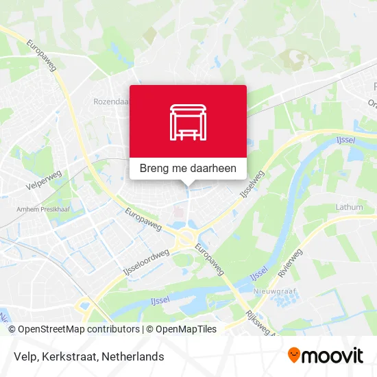 Velp, Kerkstraat kaart