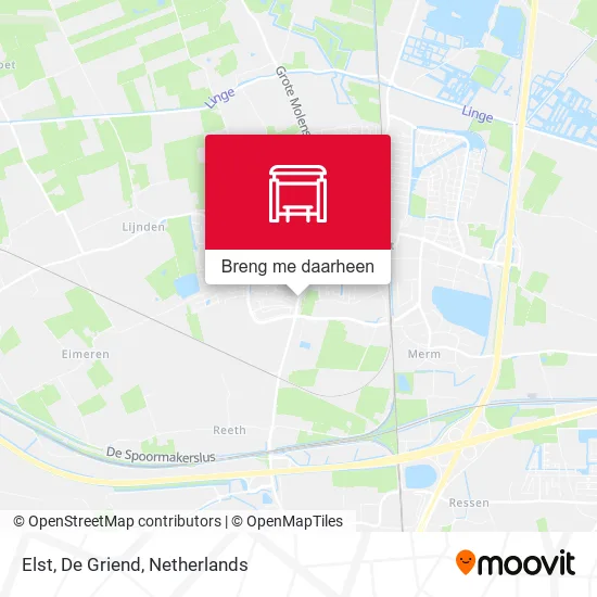 Elst, De Griend kaart