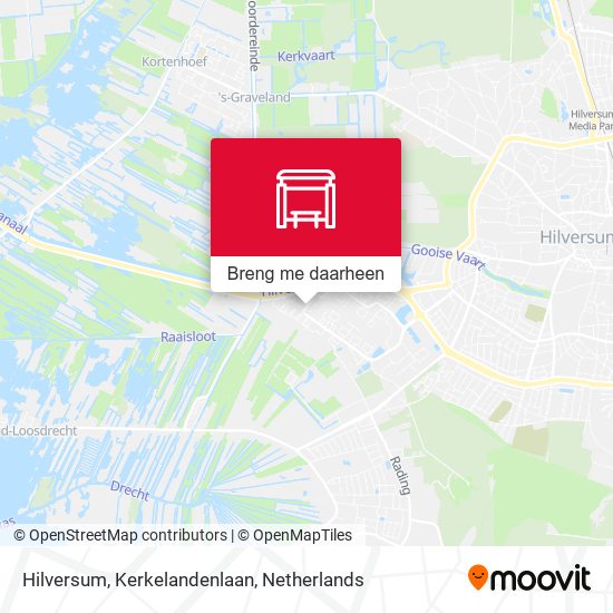 Hilversum, Kerkelandenlaan kaart