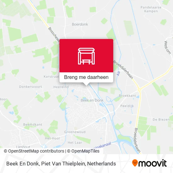 Beek En Donk, Piet Van Thielplein kaart