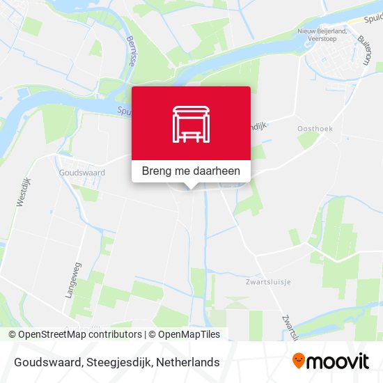 Goudswaard, Steegjesdijk kaart