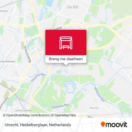 Utrecht, Heidelberglaan kaart