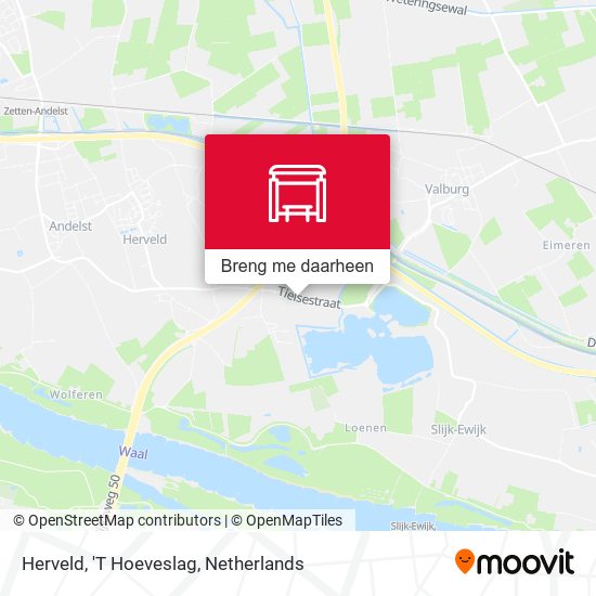 Herveld, 'T Hoeveslag kaart