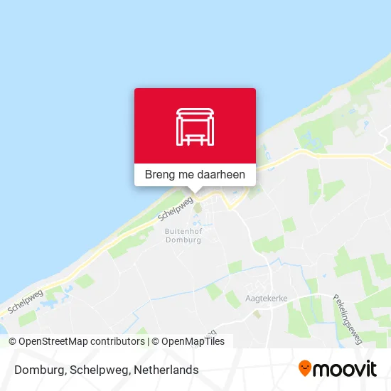 Domburg, Schelpweg kaart
