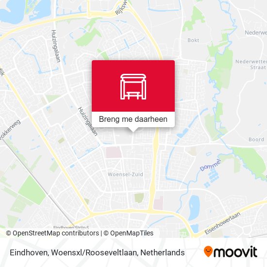 Eindhoven, Woensxl / Rooseveltlaan kaart
