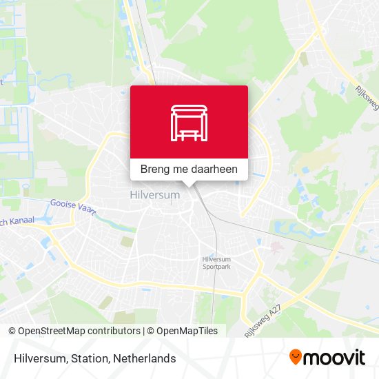 Hilversum, Station kaart