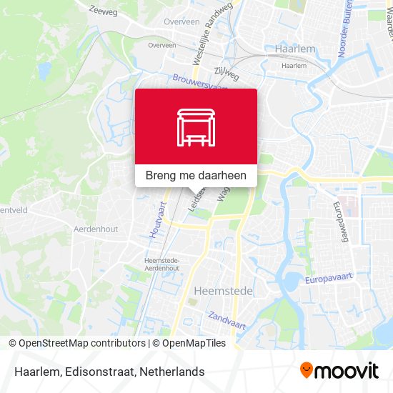 Haarlem, Edisonstraat kaart
