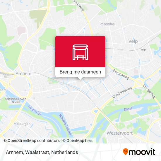 Arnhem, Waalstraat kaart