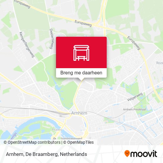 Arnhem, De Braamberg kaart