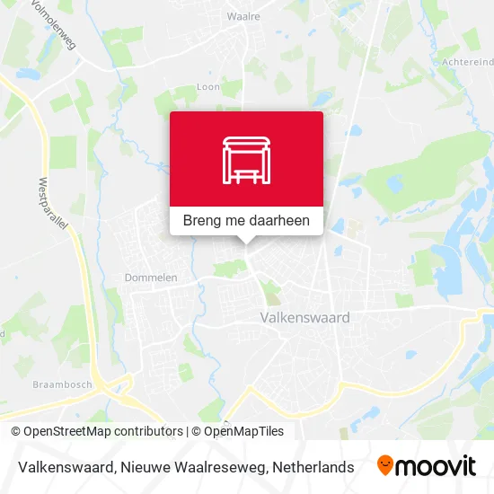 Valkenswaard, Nieuwe Waalreseweg kaart