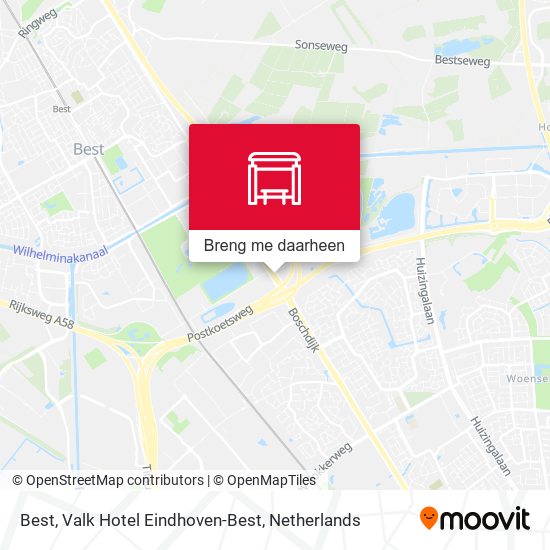 Best, Valk Hotel Eindhoven-Best kaart