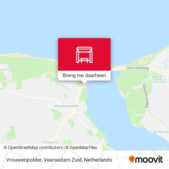 Vrouwenpolder, Veersedam Zuid kaart