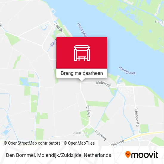 Den Bommel, Molendijk / Zuidzijde kaart