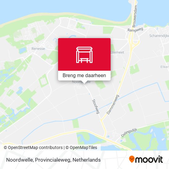 Noordwelle, Provincialeweg kaart