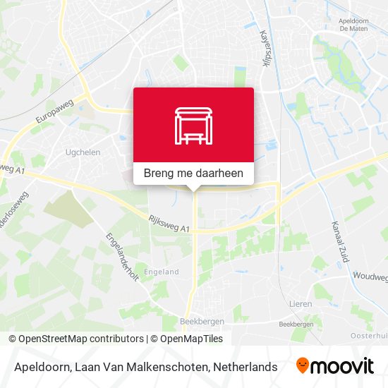 Apeldoorn, Laan Van Malkenschoten kaart