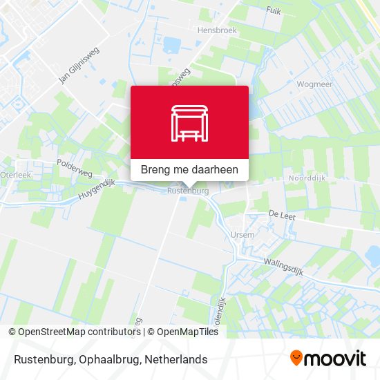 Rustenburg, Ophaalbrug kaart