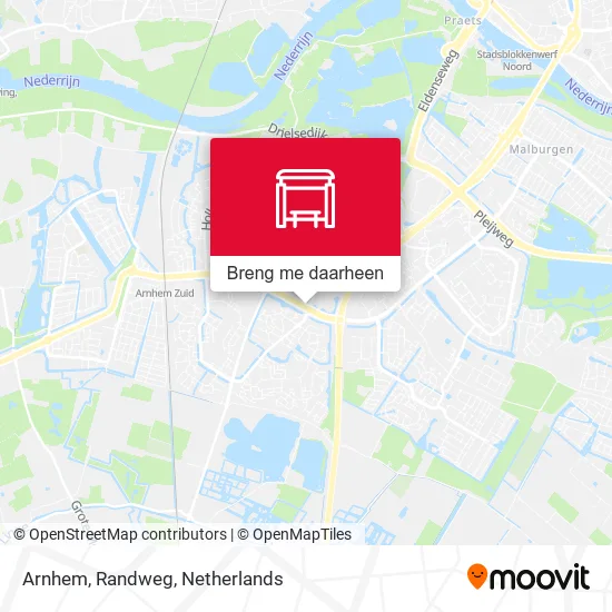 Arnhem, Randweg kaart