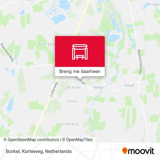 Borkel, Korteweg kaart