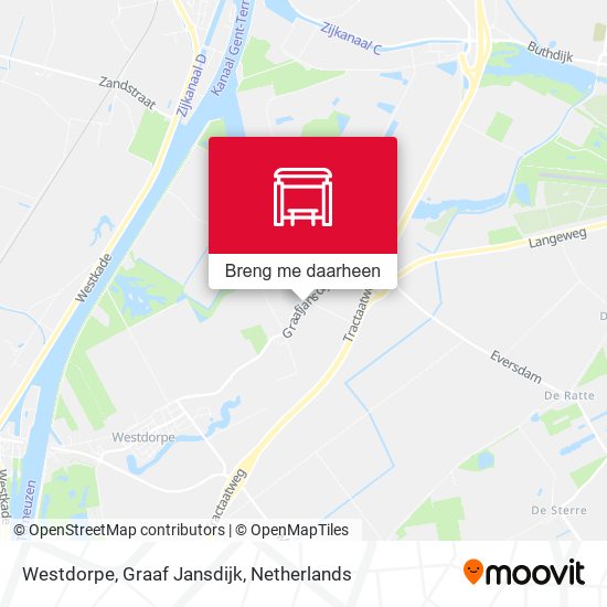 Westdorpe, Graaf Jansdijk kaart