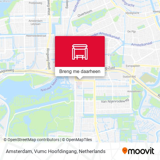 Amsterdam, Vumc Hoofdingang kaart