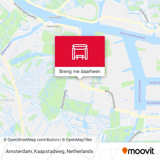 Amsterdam, Kaapstadweg kaart