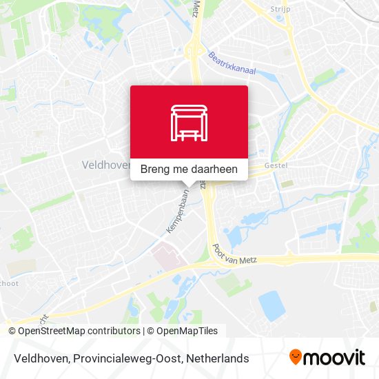 Veldhoven, Provincialeweg-Oost kaart