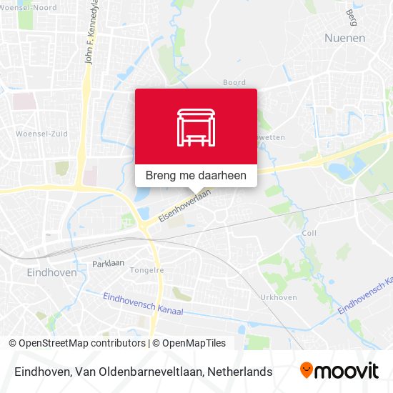 Eindhoven, Van Oldenbarneveltlaan kaart