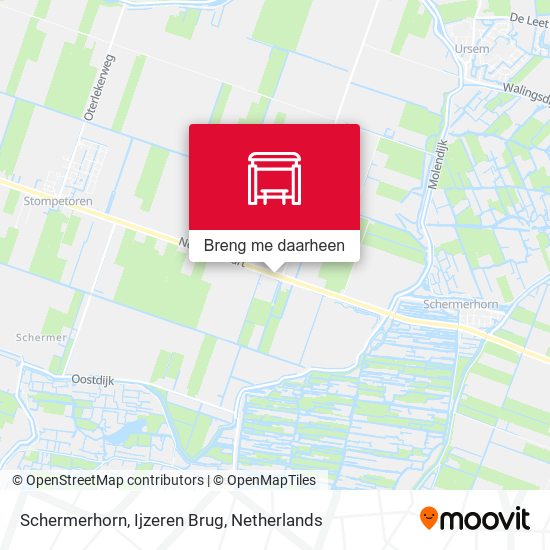 Schermerhorn, Ijzeren Brug kaart