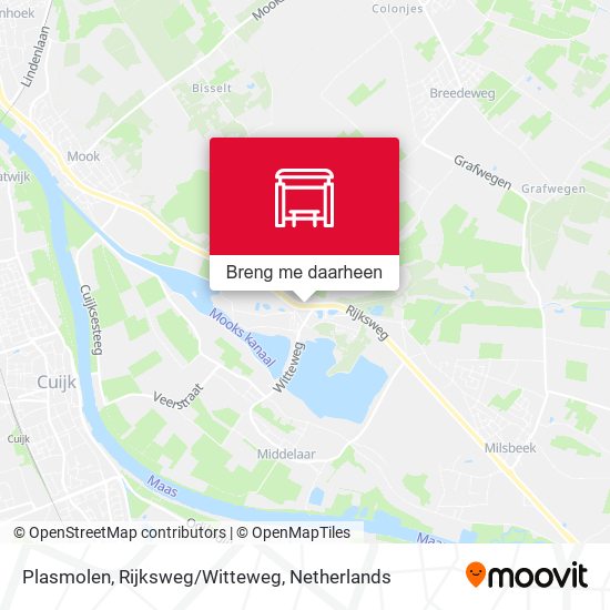 Plasmolen, Rijksweg/Witteweg kaart