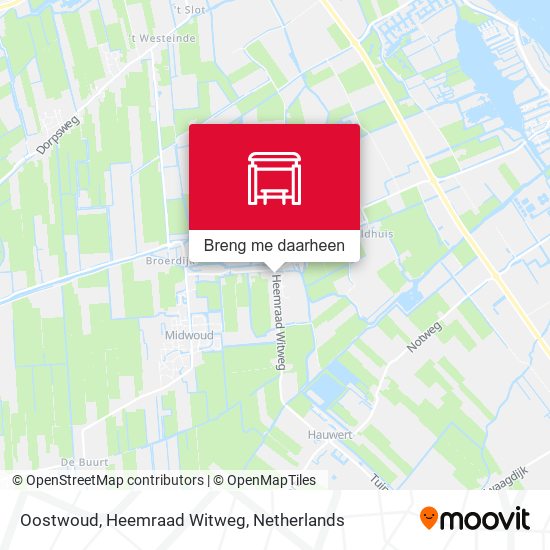 Oostwoud, Heemraad Witweg kaart