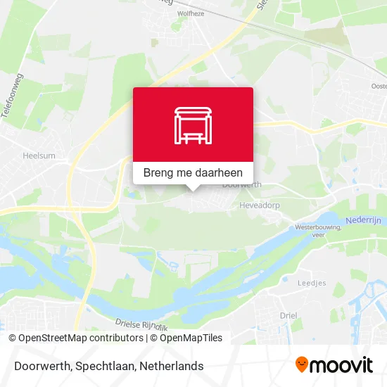 Doorwerth, Spechtlaan kaart