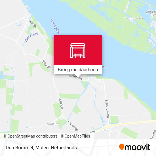 Den Bommel, Molen kaart