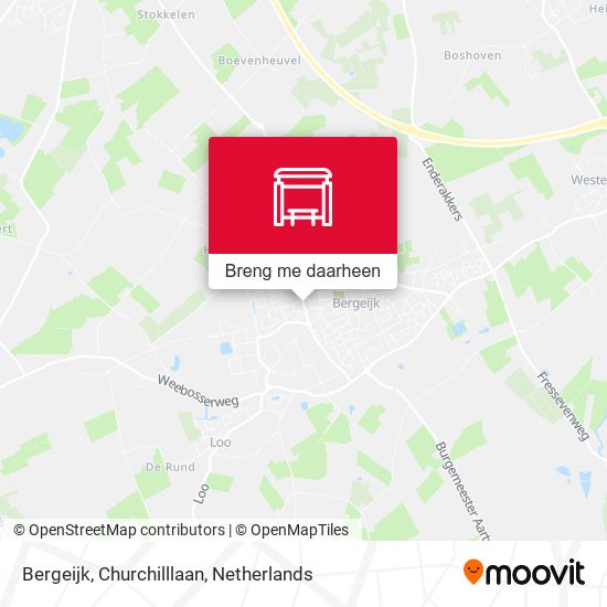 Bergeijk, Churchilllaan kaart
