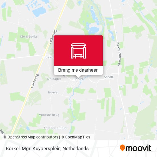 Borkel, Mgr. Kuypersplein kaart