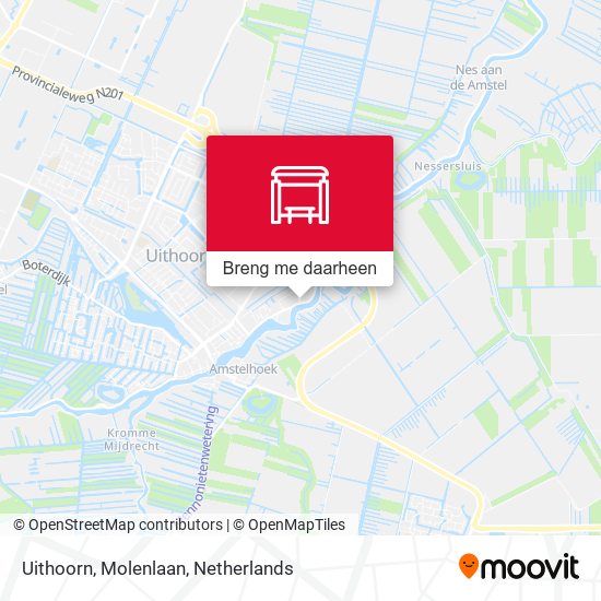 Uithoorn, Molenlaan kaart