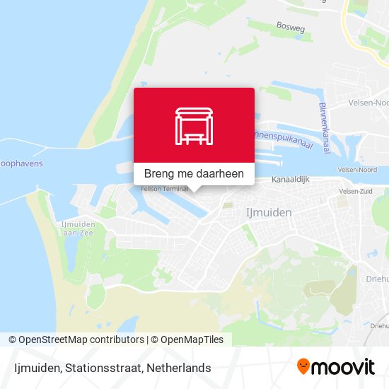 Ijmuiden, Stationsstraat kaart