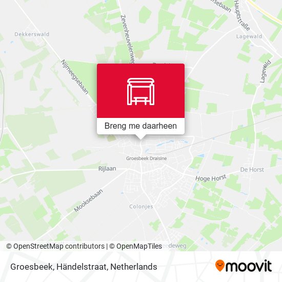 Groesbeek, Händelstraat kaart