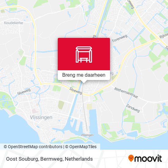 Oost Souburg, Bermweg kaart