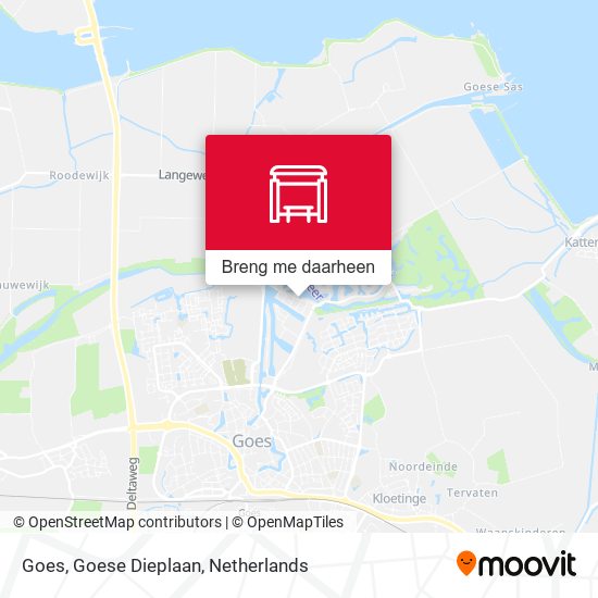 Goes, Goese Dieplaan kaart