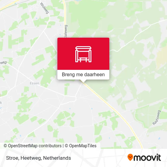 Stroe, Heetweg kaart