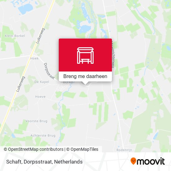 Schaft, Dorpsstraat kaart