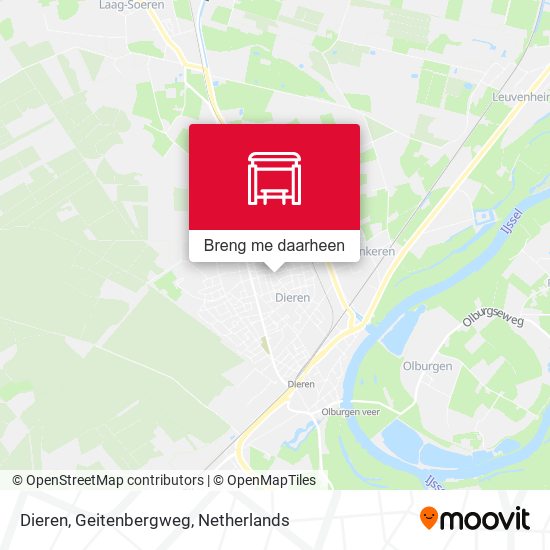 Dieren, Geitenbergweg kaart