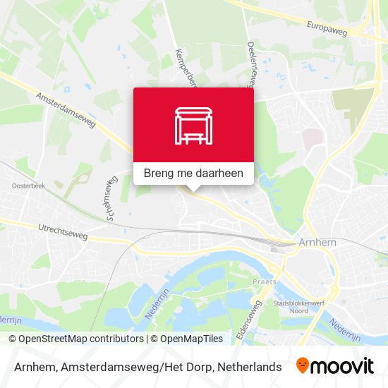 Arnhem, Amsterdamseweg / Het Dorp kaart